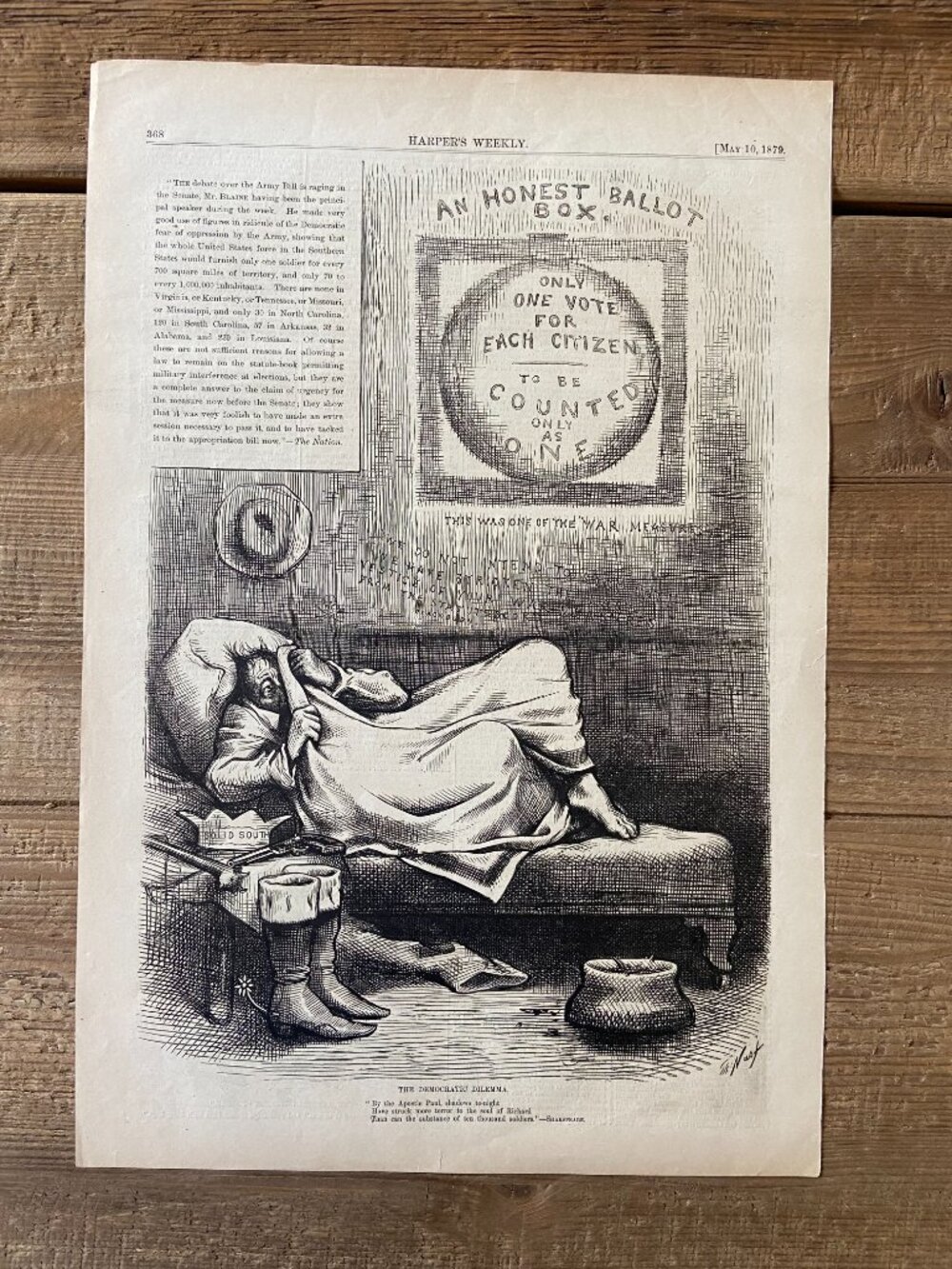 Thomas Nast, Political Cartoon, Harpers Weekly